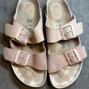 Birkenstock Pink Suede Arizona, Sz 39